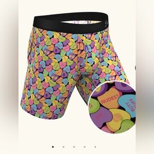 The Candy Crush Candy Hearts Long Leg Ball Hammock® Pouch Underwear With Fly